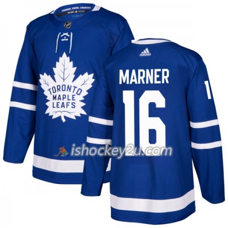 Mænd NHL Toronto Maple Leafs Trøje Mitchell Marner 16 Adidas 2017-2018 Blå Authentic